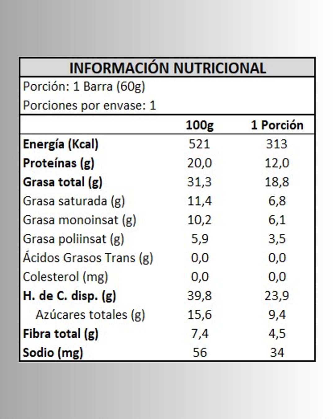 Barra de proteína sabor COOKIES AND CREAM | 16 unidades