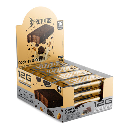 Barra de proteína sabor COOKIES AND CREAM | 16 unidades