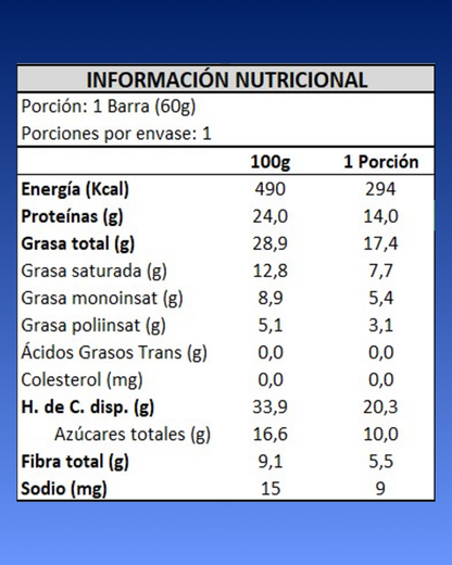 Barra de proteína sabor CHOCOLATE | 16 unidades