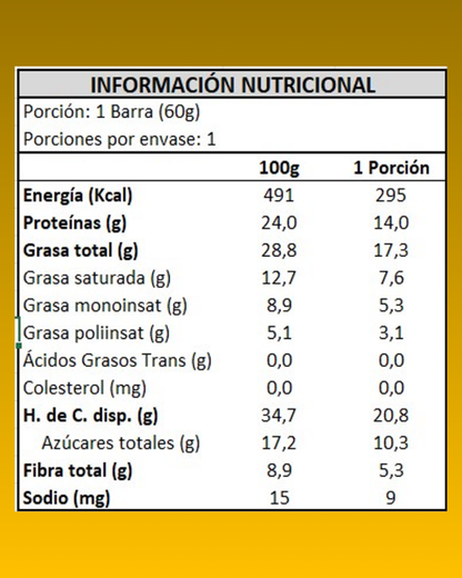Barra de proteína sabor PLÁTANO | 16 unidades