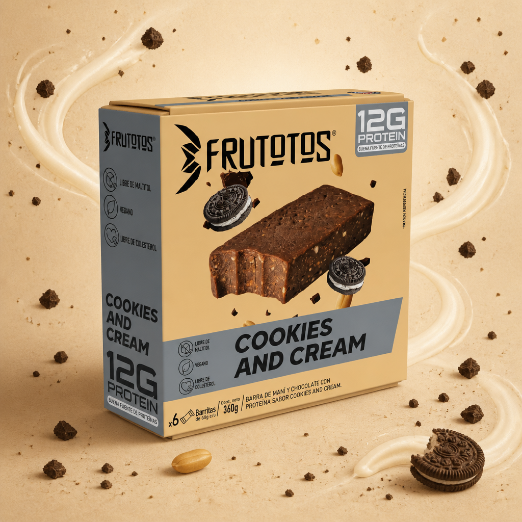 ¡NUEVO! Barra de proteína sabor COOKIES AND CREAM | 6 unidades